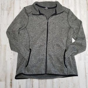 Eddie Bauer Women XL Black Gray Jacket Coat